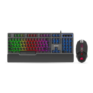 Ant Esports KM500 Wired Gaming Keyboard and Mouse Combo | 19 Anti-Ghosting Keys | Braided Cable with Rubberized Coating | 3200 DPI Optical Sensor | LED Backlit Mouse with Scroll Wheel